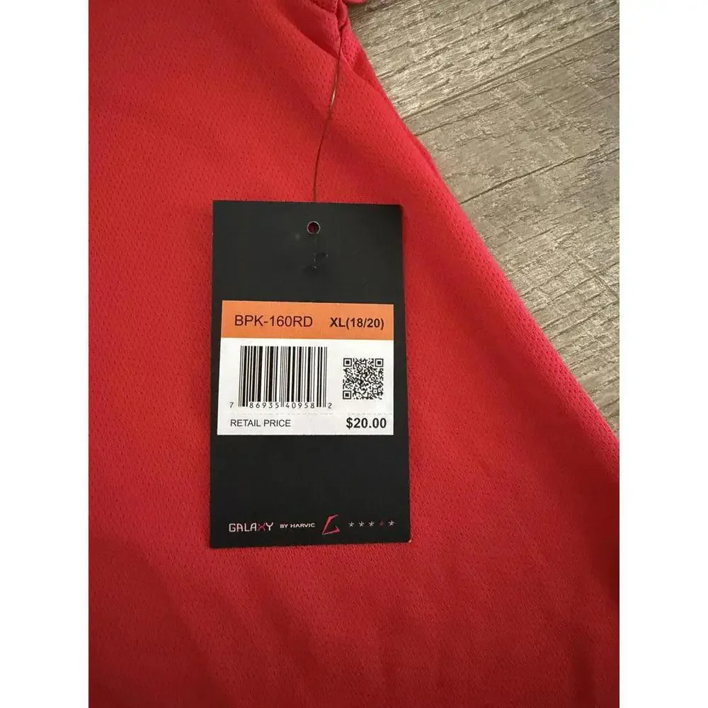 Galaxy by Harvic Youth Boys‎ Red Polo Shirt, Size 18/20